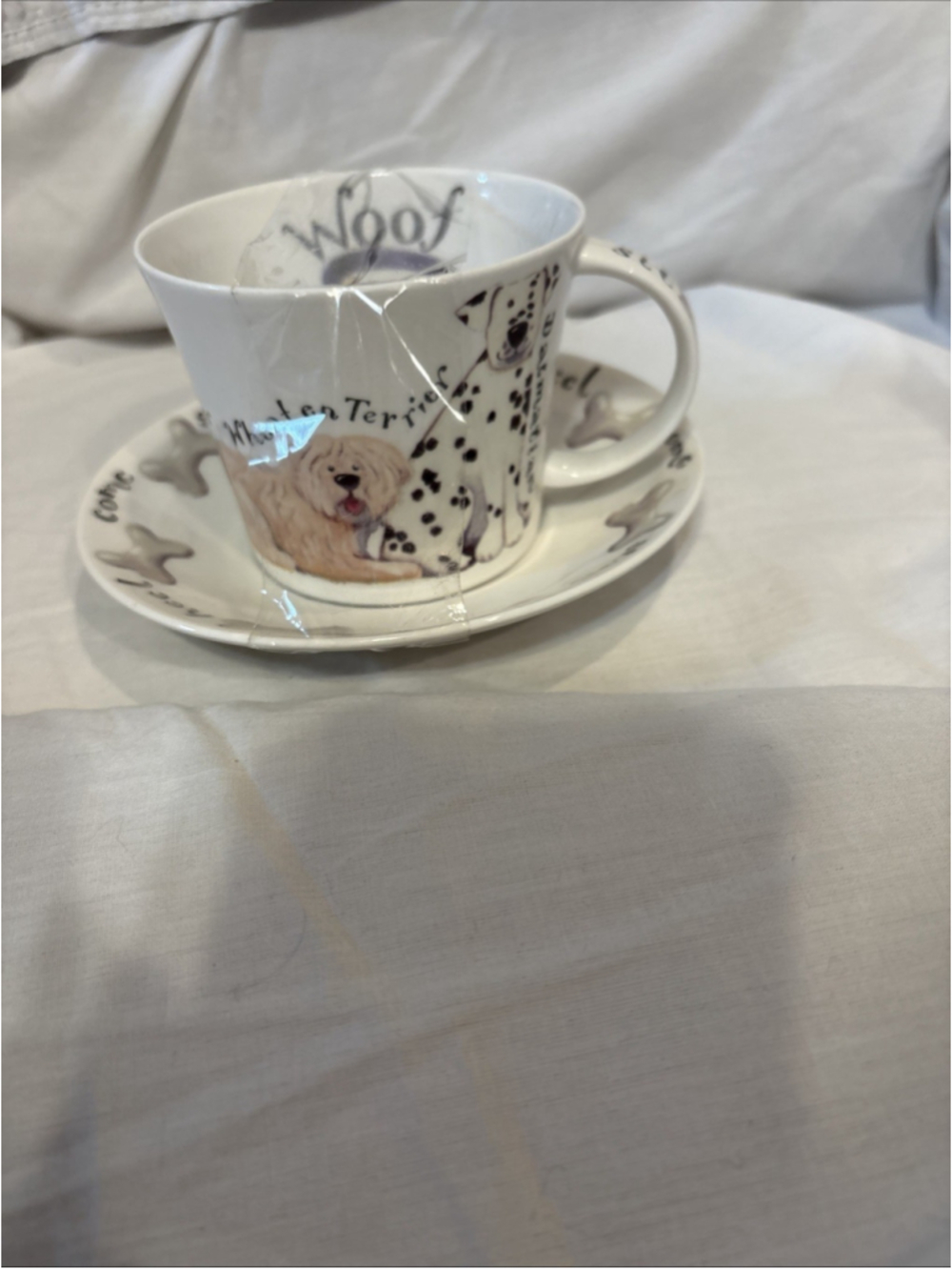 Roy Kirkham Fine Bone China 2002 Cup & Saucer “Walkies” 1062